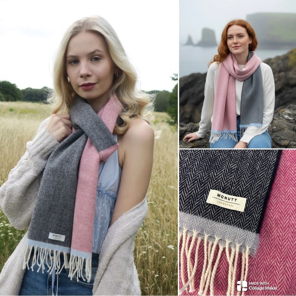 McNutt of Donegal Lambswool scarf NWOT